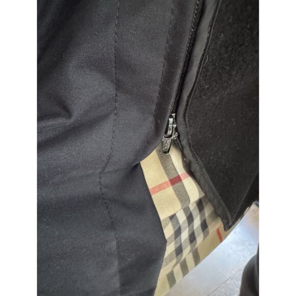 Burberry Women’s Y2K Winter Jacket With Zip Wool Lining Size 14Retail $2000 Plus - Picture 5 of 11